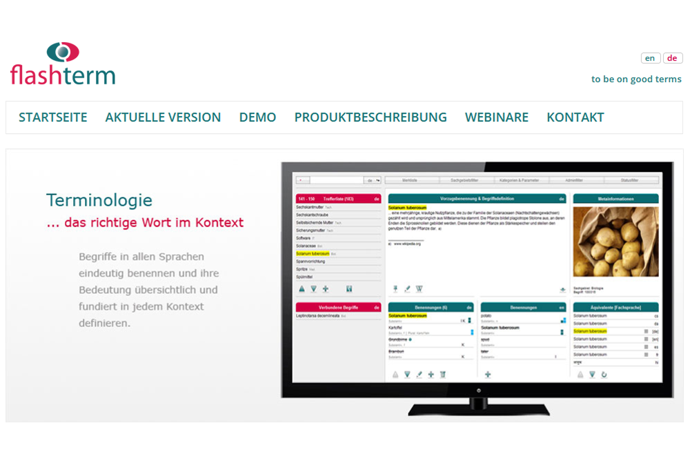 Symbolbild einer Datenbank –
              Terminologiemanagement